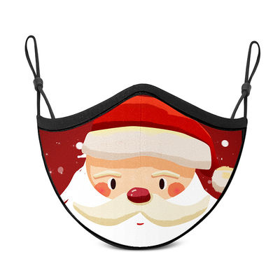 크리스마스 아이들의 면 마스크, 화려한 휴가 얼굴은 100% 면을 감춥니다