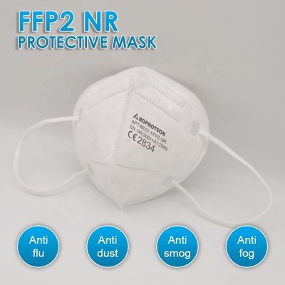 버릴 수 있는 보호하는 면 마스크, 5 층 FFP2 면 마스크 귀걸이 타입